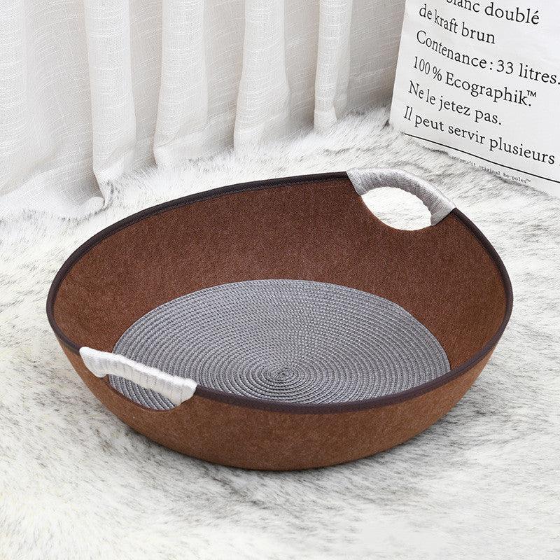 Luxury Felt Nest Style Cat Litter - The Perfect Haven For Your Feline Friend-1