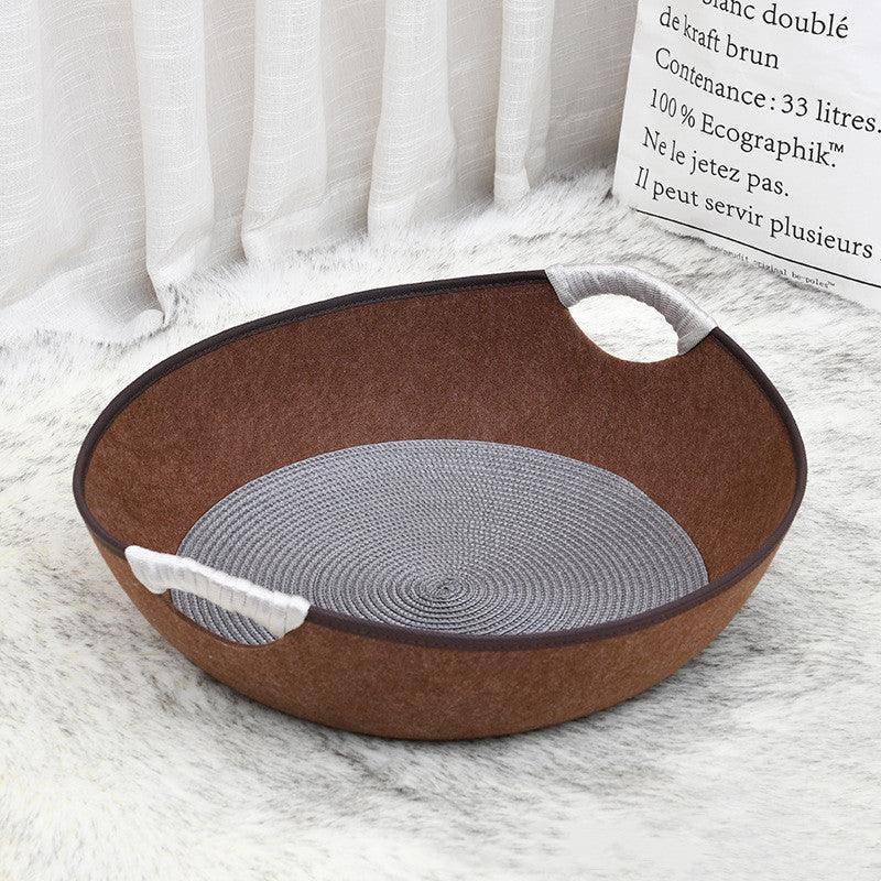 Luxury Felt Nest Style Cat Litter - The Perfect Haven For Your Feline Friend-3