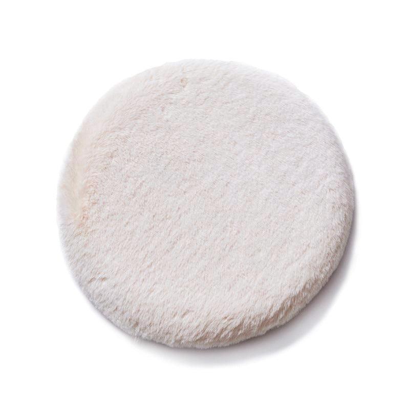 Luxurious Rabbit Velvet Cat Litter Round Mat