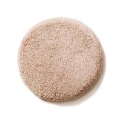 Luxurious Rabbit Velvet Cat Litter Round Mat