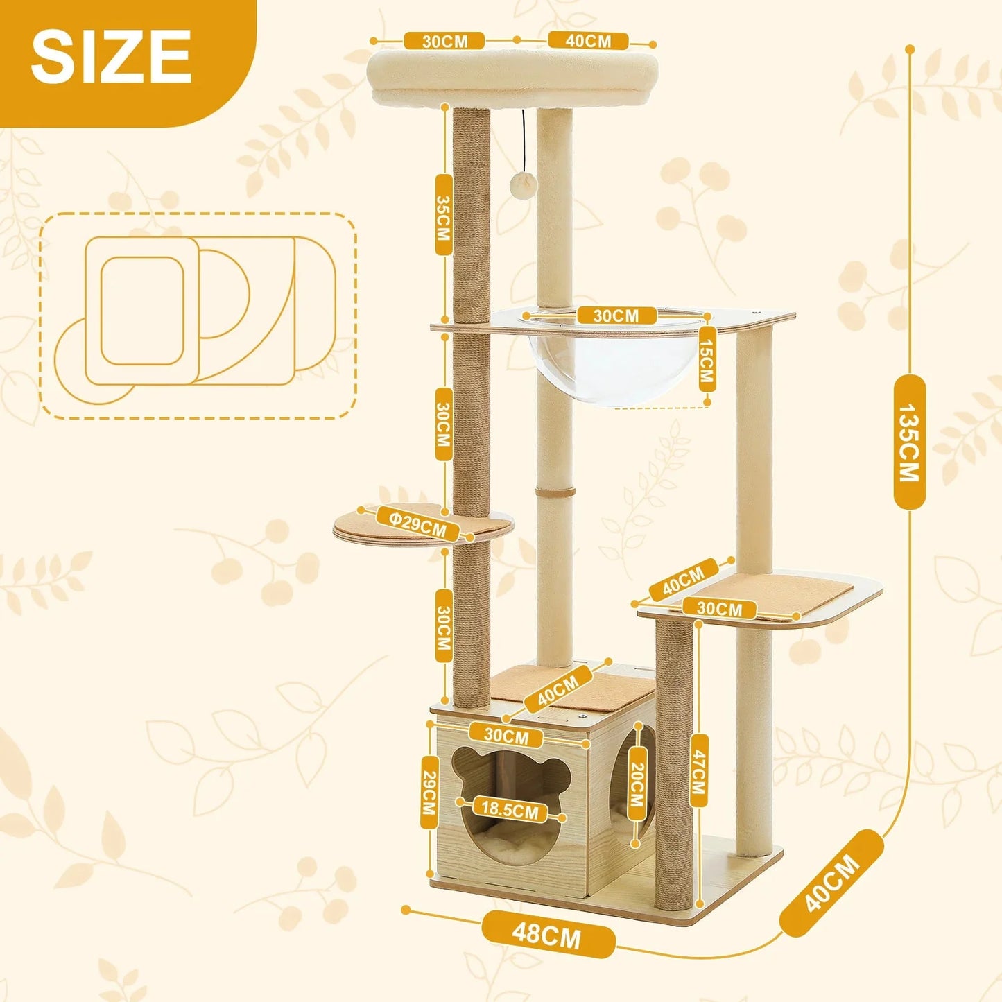 Modern Spacecraft Cat Scratching Tree-1
