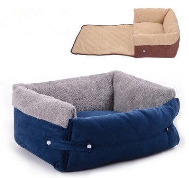 Luxury Haven Pet Retreat: Convertible Bed With Blanket-0