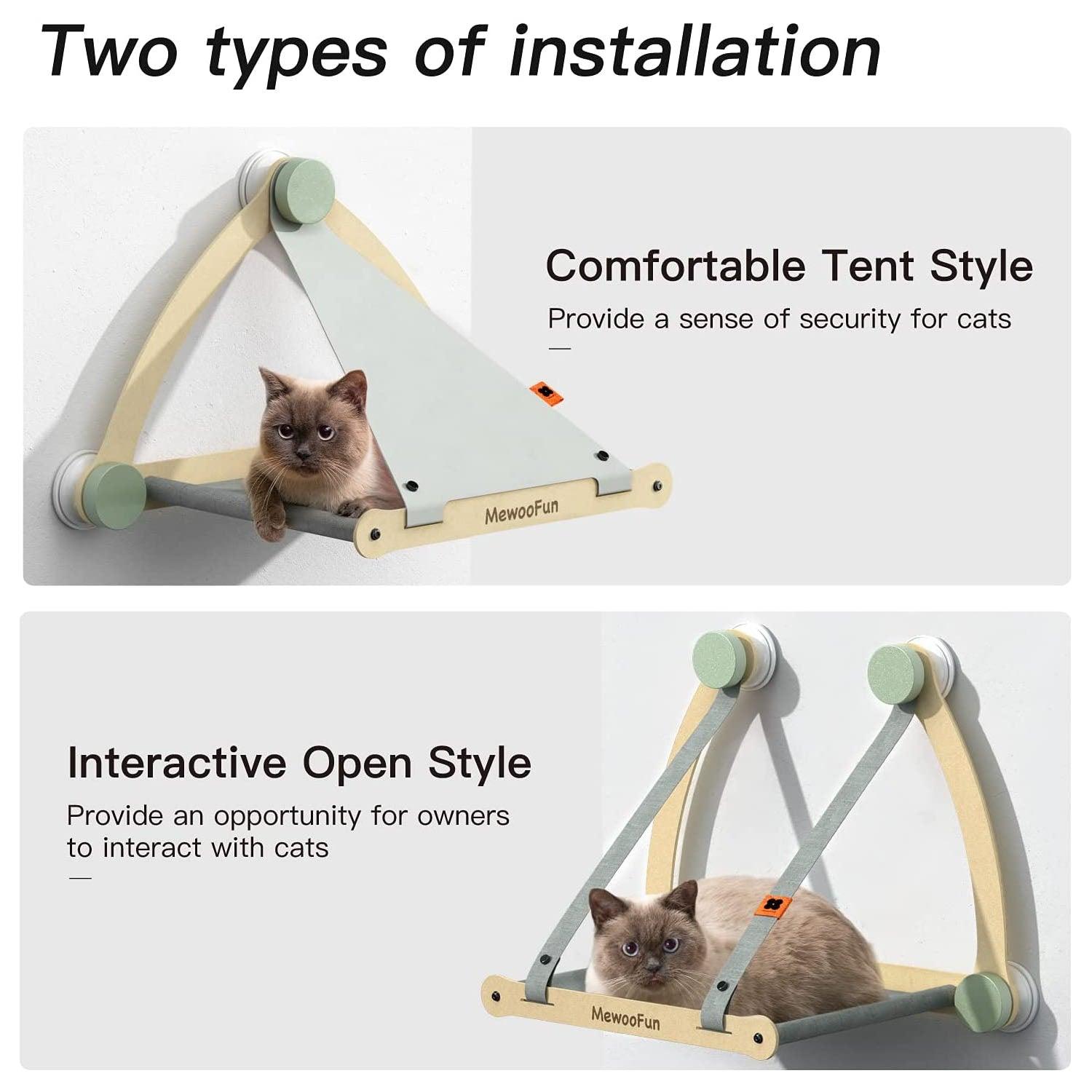 Luxury Cat Hammock Window Seat - The Perfect Sunny Spot For Your Feline Friend-3