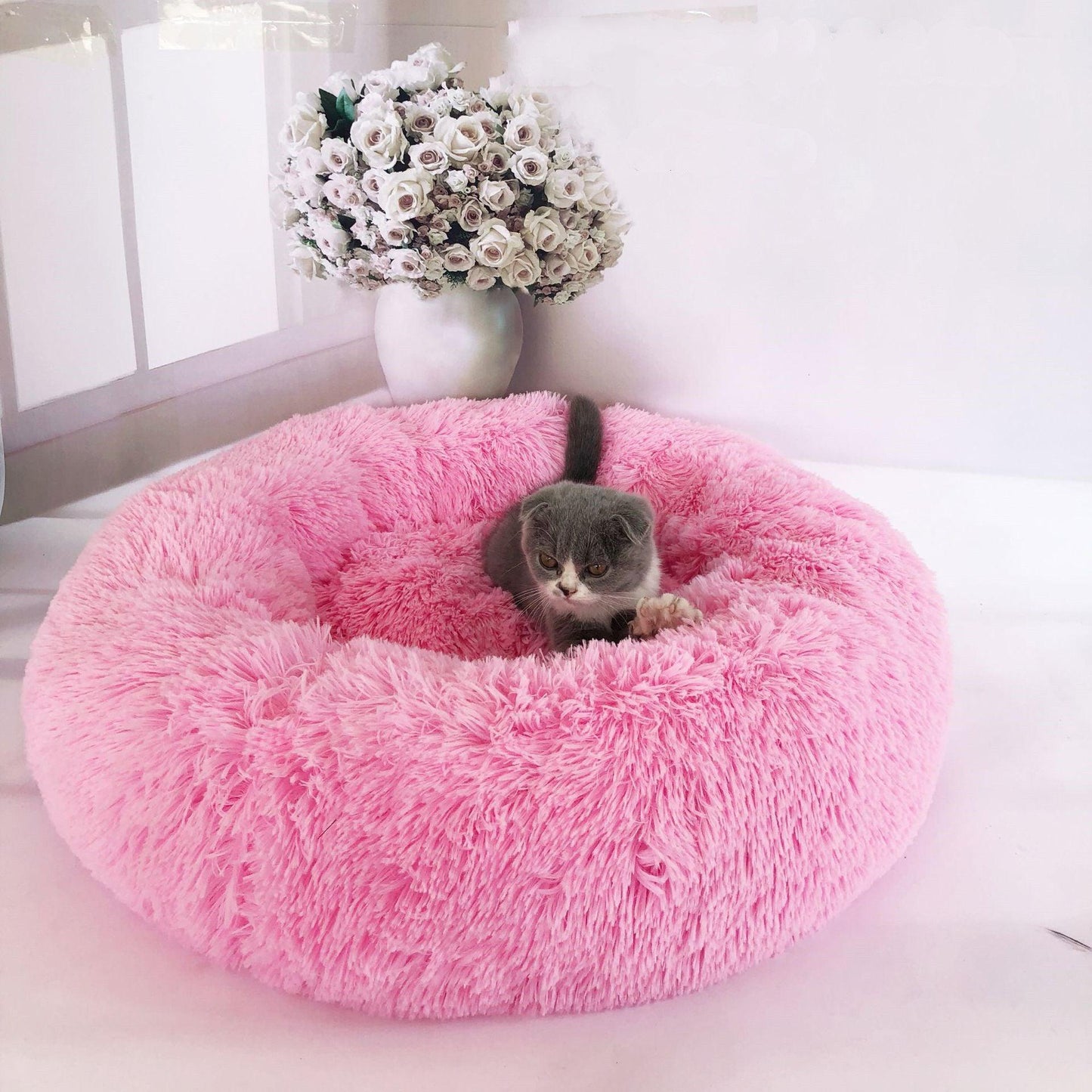 Luxury Round Pet Nest - Ultimate Comfort For Your Furry Friend-3