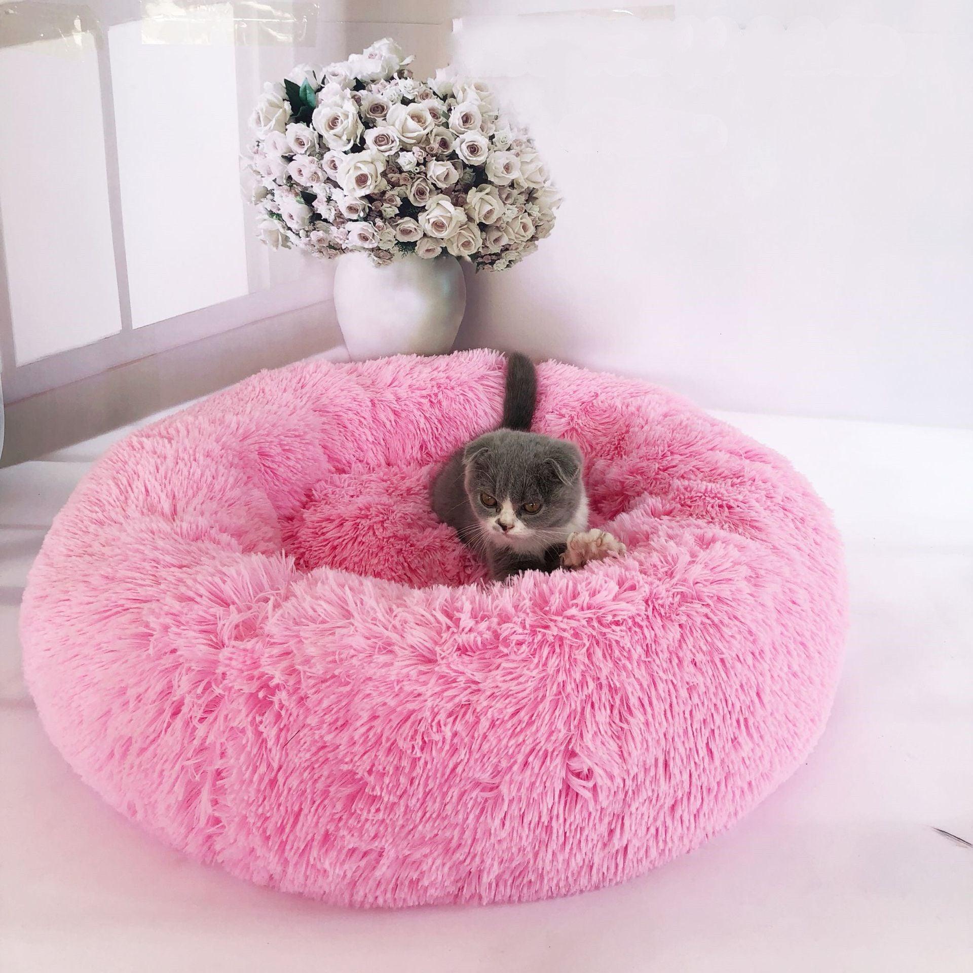 Luxury Round Pet Nest - Ultimate Comfort For Your Furry Friend-3